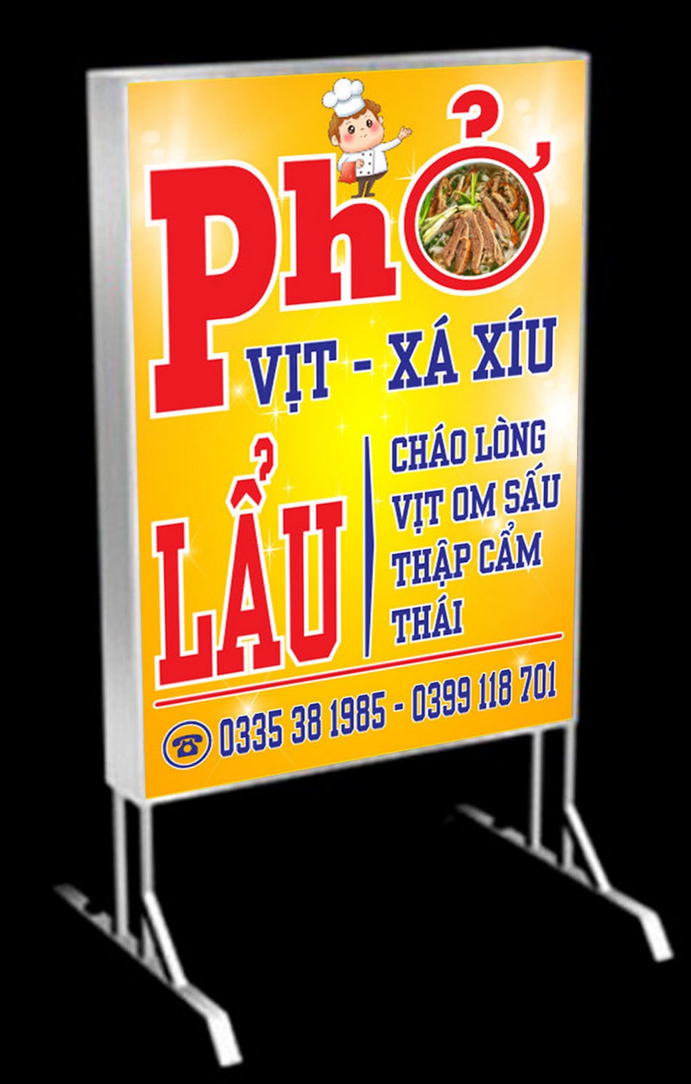 Biển vẫy quán phở